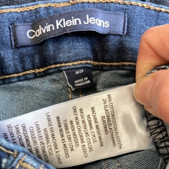 CALVIN Klein Jeans High Rise Bootcut Jeans blue Size 29 DUP - Picture 13 of 14